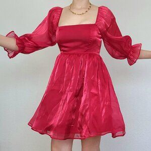 Gorgeous Red Baby Doll Dress